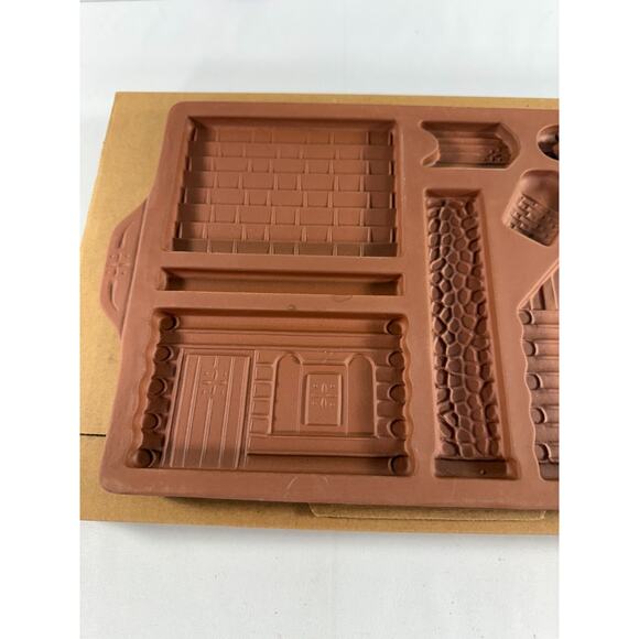 1996 Longaberger Pottery #33090 Gingerbread Country Cabin Mold Boxed Rare 33090 - Picture 4 of 6